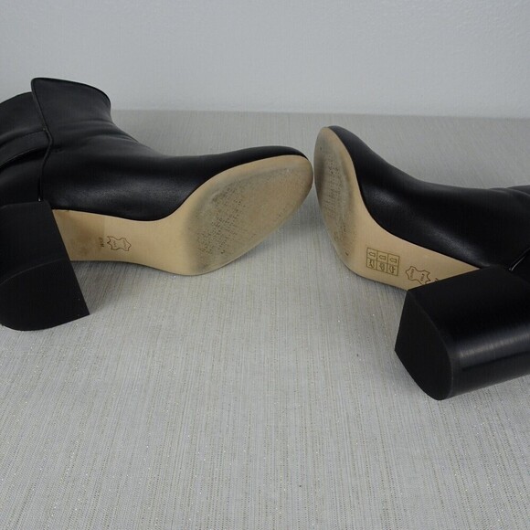 TORY BURCH Kira 70MM Booties Women's Boots Black Patent Leather 6.5 EUC - Picture 12 of 15